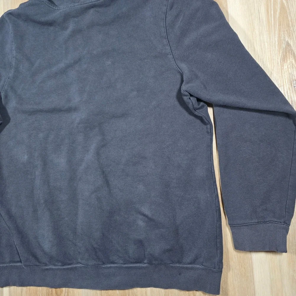 Vintage Adidas Y2K Style Distressed Mild Thrashed Full Zip Faded Black Hoodie XL